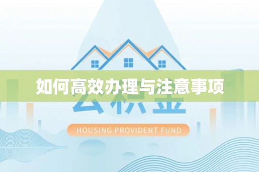 蕲春如何高效办理与注意事项